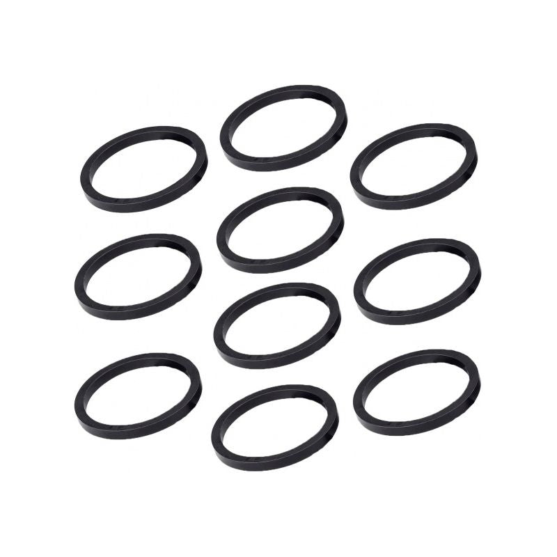 Set Espaciadores Deda Tubo Dirección 1-1/8 5mm 10u Aluminio Negro