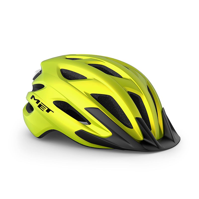 Casco Met Crossover Yellow Lime Metal Mate