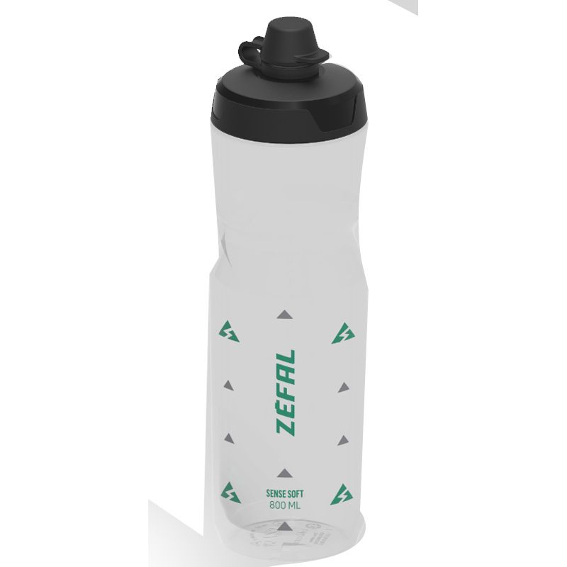 Bidon Zefal Sense Soft 80 No-Mud Tapa Translucido 800ml