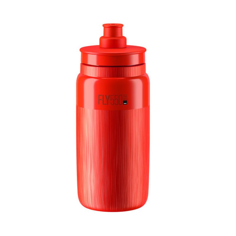 Bidon Elite Fly Tex Rojo Logo Rojo Burdeos 550ml