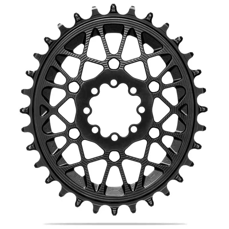 Plato Absolute Black Ovalado Direct Mount 3mm Offset Sram T-Type Aluminio 32D Negro