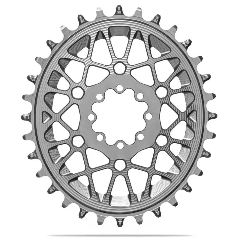 Plato Absolute Black Ovalado Direct Mount 3mm Offset Sram T-Type Aluminio 30D Titanio