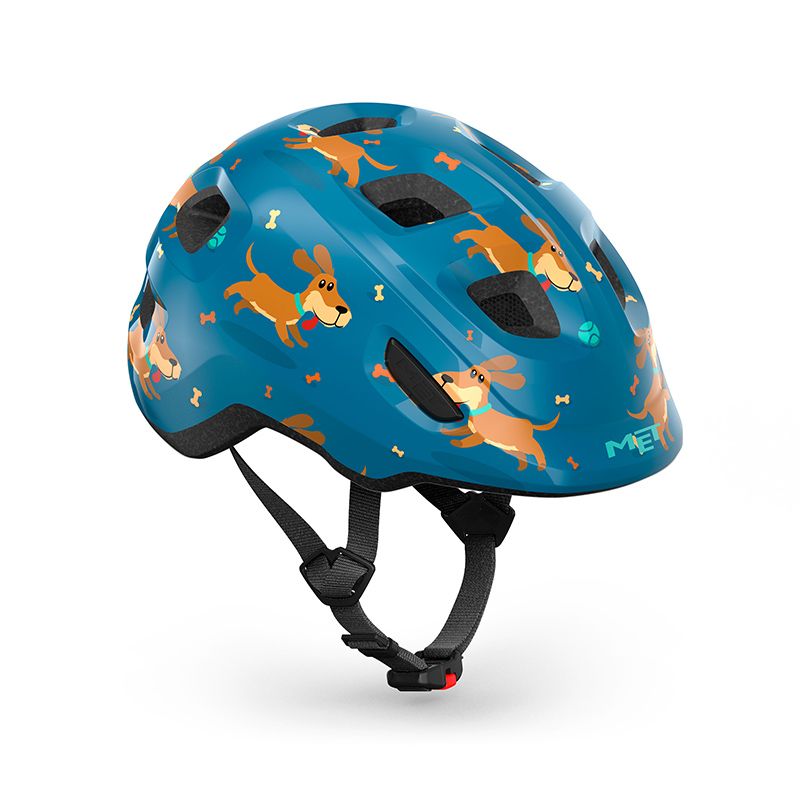 Casco Niño Met Hooray Dogs Blue Glow