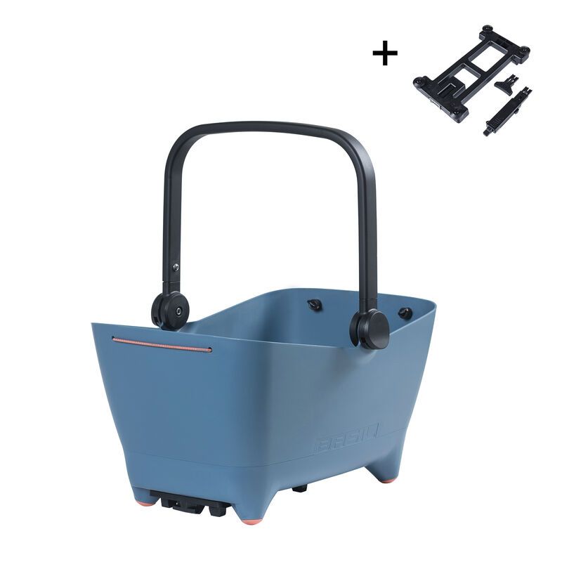 Cesta Perros Basil Buddy Placa MIK 2.0 32L 22x37x22cm Plástico Azul