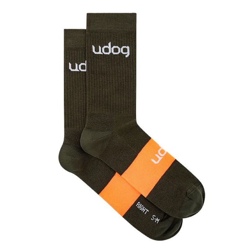 Calcetines Udog Gravel Negro/Naranja