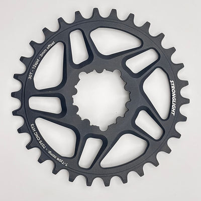 Plato Stronglight Direct Mount 3mm Offset Boost Sram XX1 Eagle Aluminio Negro