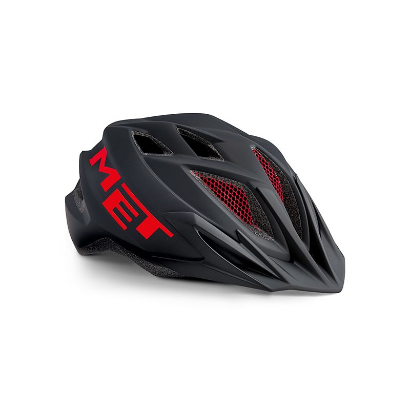 Crackerjack Casco Met Junior Negro/Rojo Mate