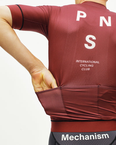 Maillot Manga Corta Pas Normal Studios Mechanism Hombre Maroon #5