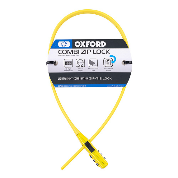 Antirrobo Cable Oxford Combi Zip Amarillo