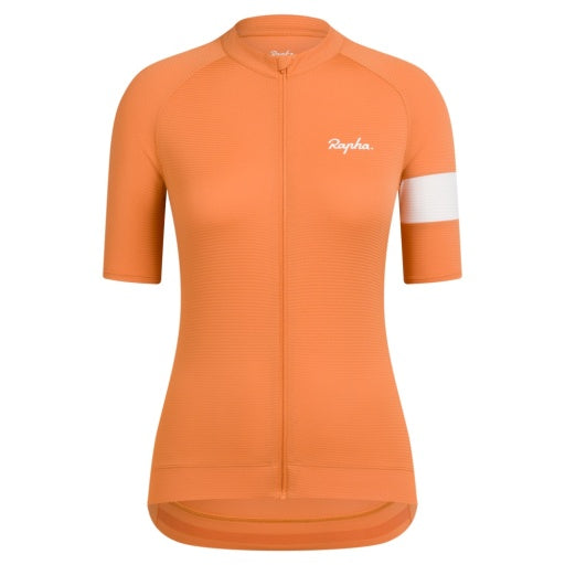 Maillot Ligero Rapha Core Mujer Dusted Naranja/Blanco